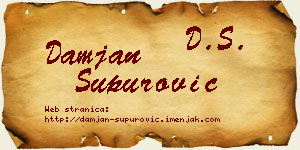 Damjan Supurović vizit kartica